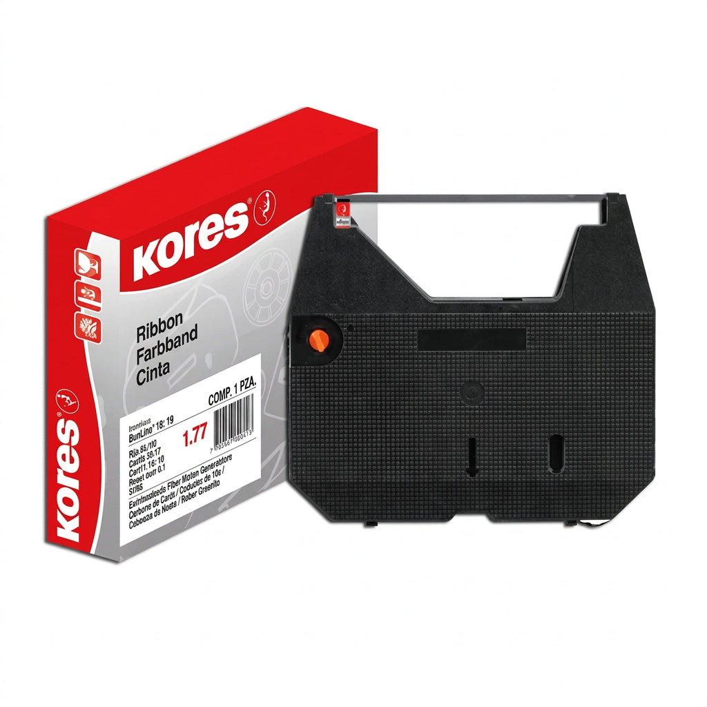 Cinta Kores 177 para Brother AX-10 / Series AX y LX Negro