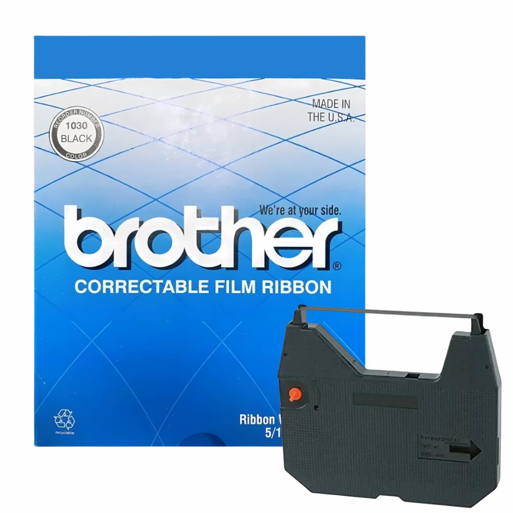 Cinta Brother 1030 Original Negra | Compatible AX10, GX6000, Canon CW110 | Tinta Continua

