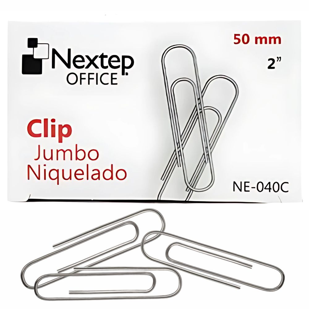 Clip Jumbo Niquelado  Nextep Ne-040C