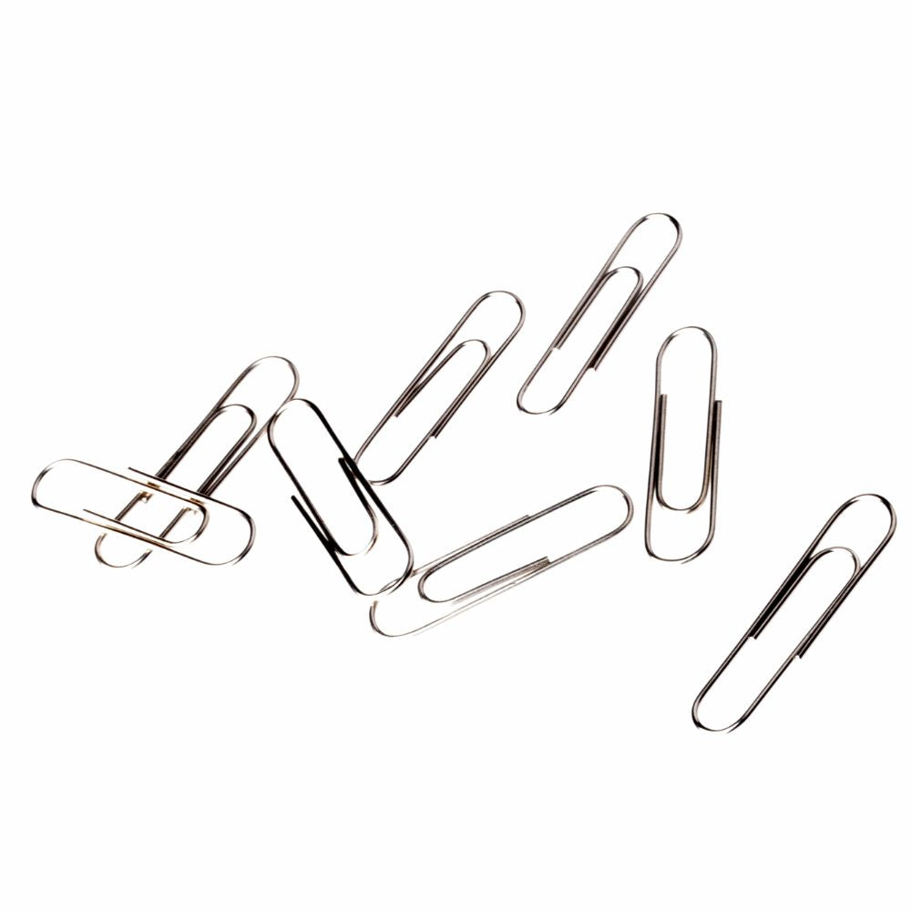 Clip Estándar NEXTEP Niquelado No. 1 |32 mm | Caja con 100 Piezas