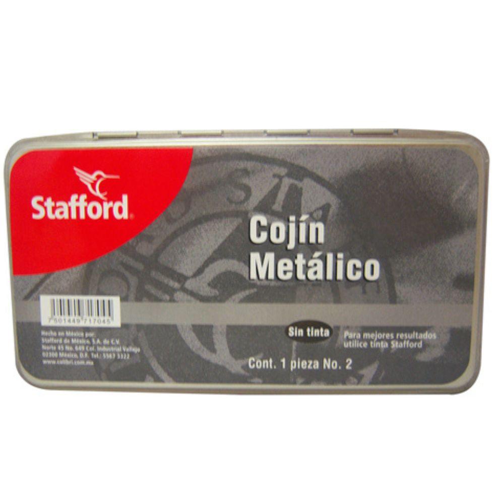 Cojín Para Sello Stafford Estuche Metálico Sin Tinta 1 y 2" - Colmenero Shop