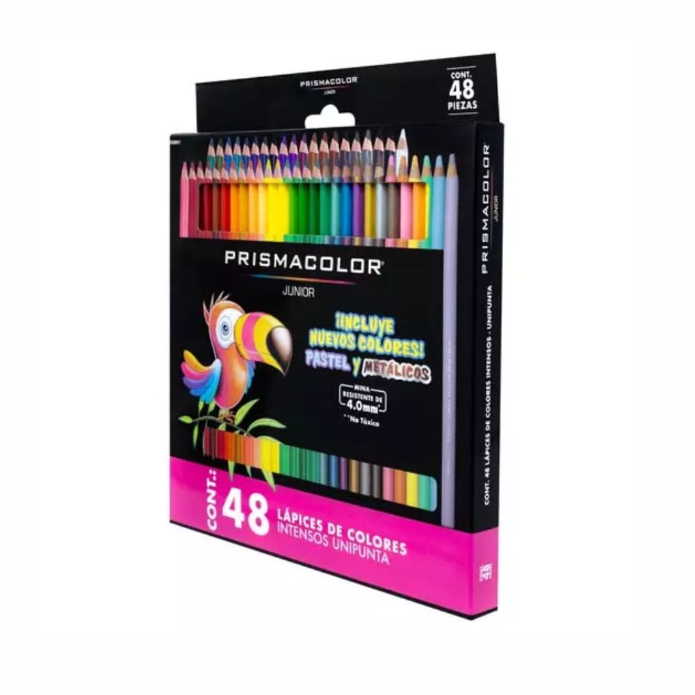 Prismacolor Junior 48 Colores | Lápices de Madera con Mina Resistente 4.0mm
