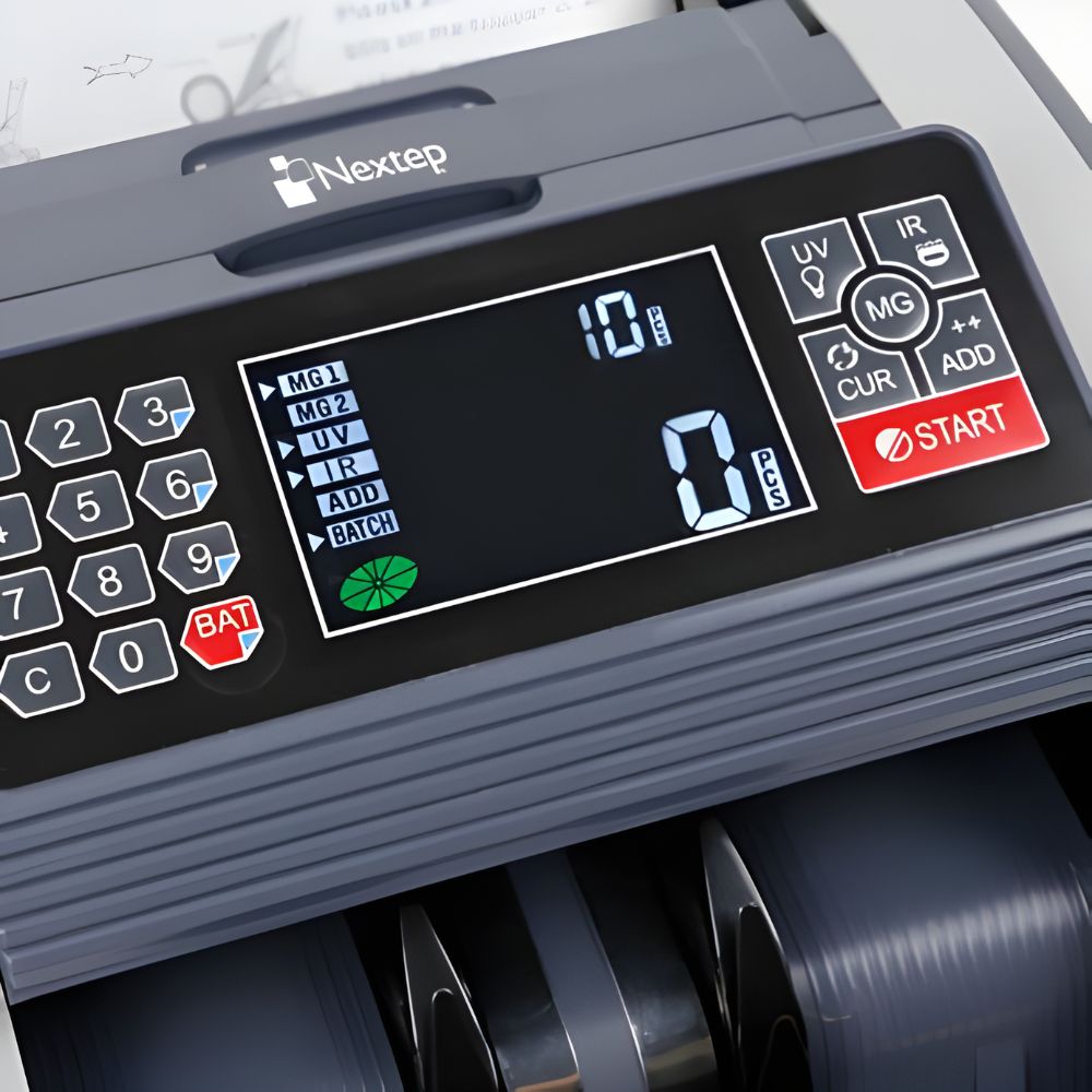 Contadora de Billetes Nextep NE-206X | Detector UV y MG