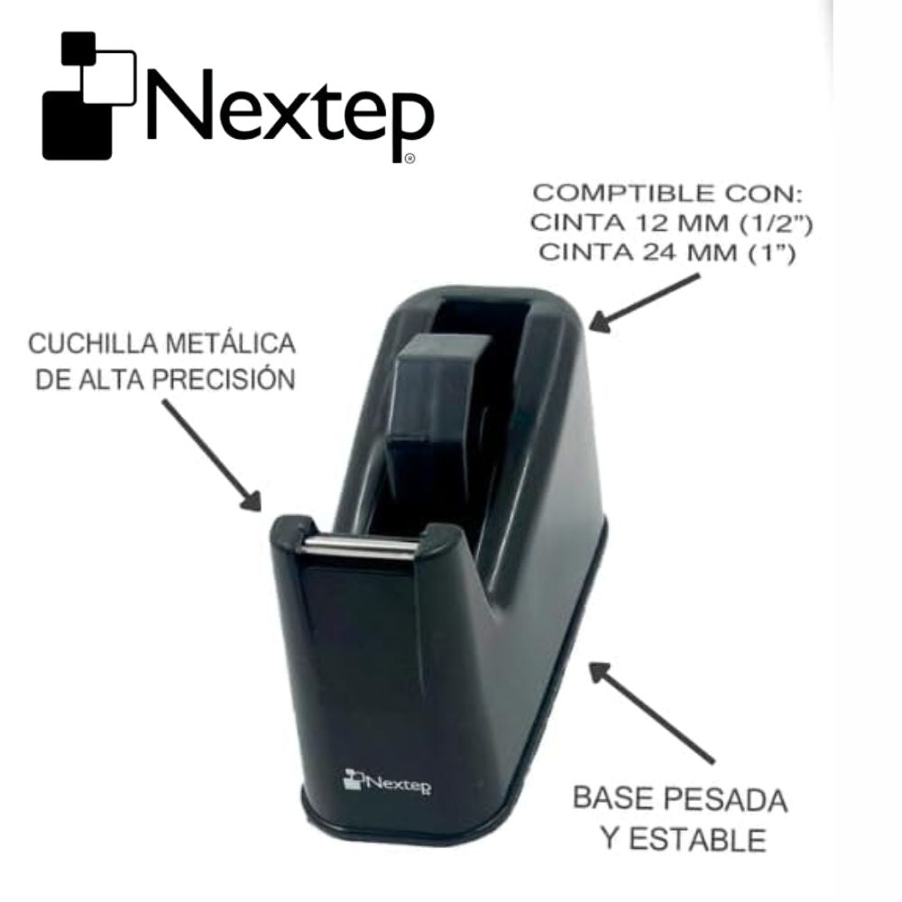 Despachador De Cinta Nextep Jumbo De 12 A 24 Mm Ne-152