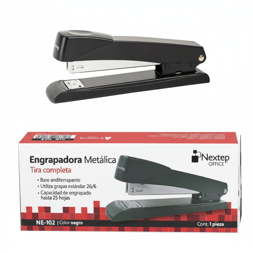 Engrapadora Nextep NE-102 | Metálica | 20 Hojas | Base Antiderrapante