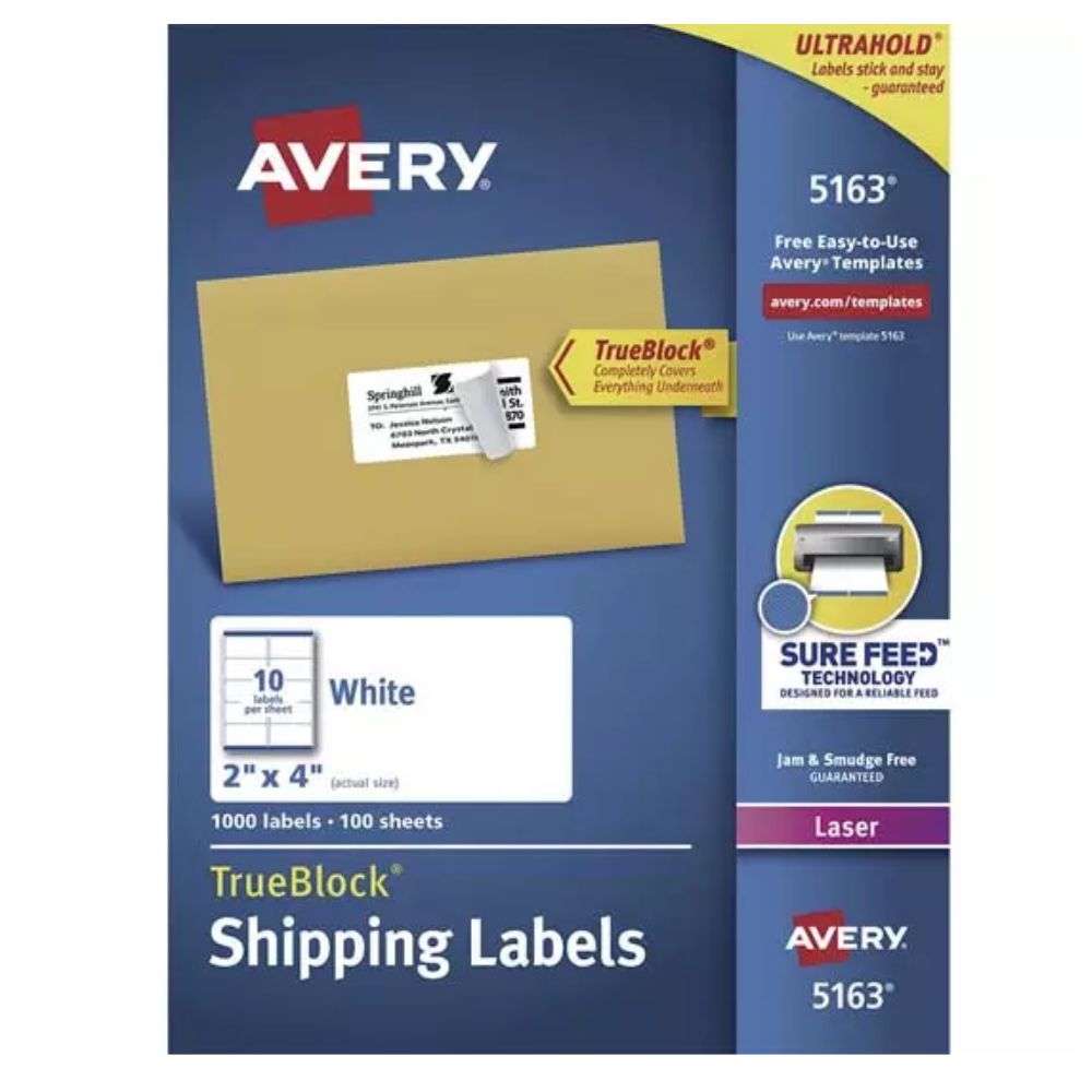 Etiquetas Láser Avery Blancas – Varios Tamaños | Colmenero.shop