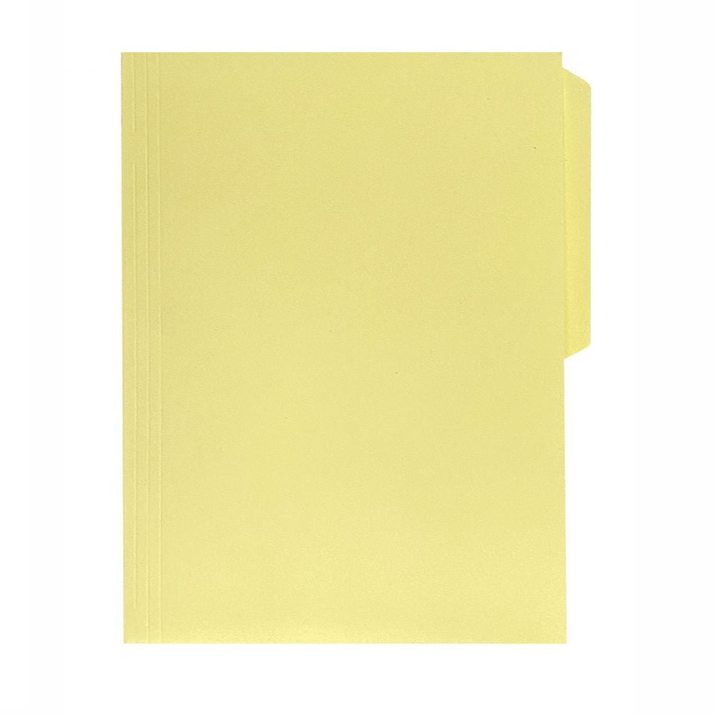 Folder Cerrado Folder Carta Amarillo EconoFile | Paquete 100 Pzas | Cartulina Bristol