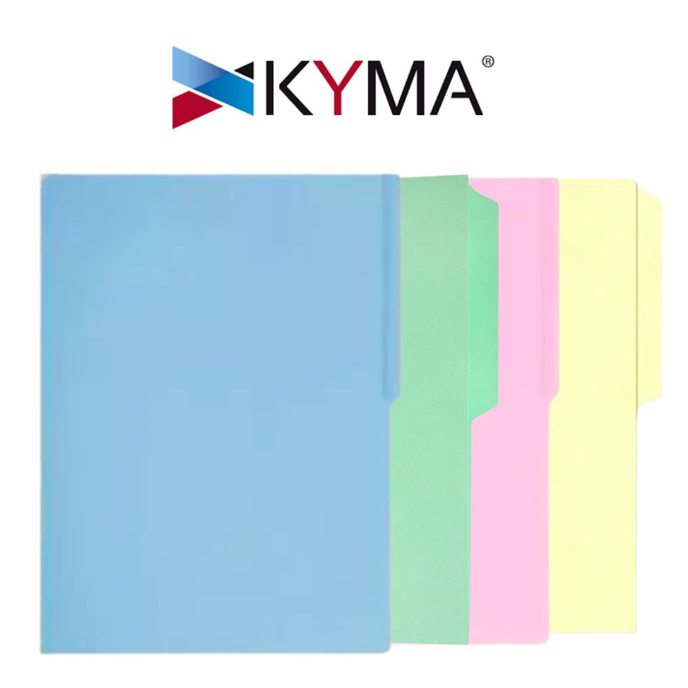 Folders Manila Kyma Carta Colores 1/2 Ceja | Caja con 100 Pzs