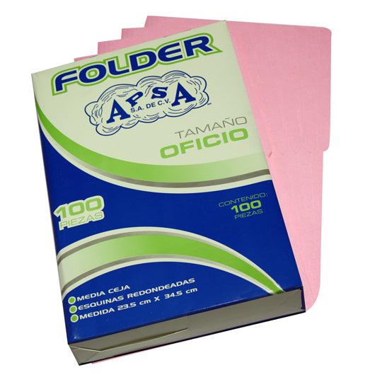 Folder Apsa Tamaño Oficio, Paquete Con 100 Piezas - Colmenero Shop