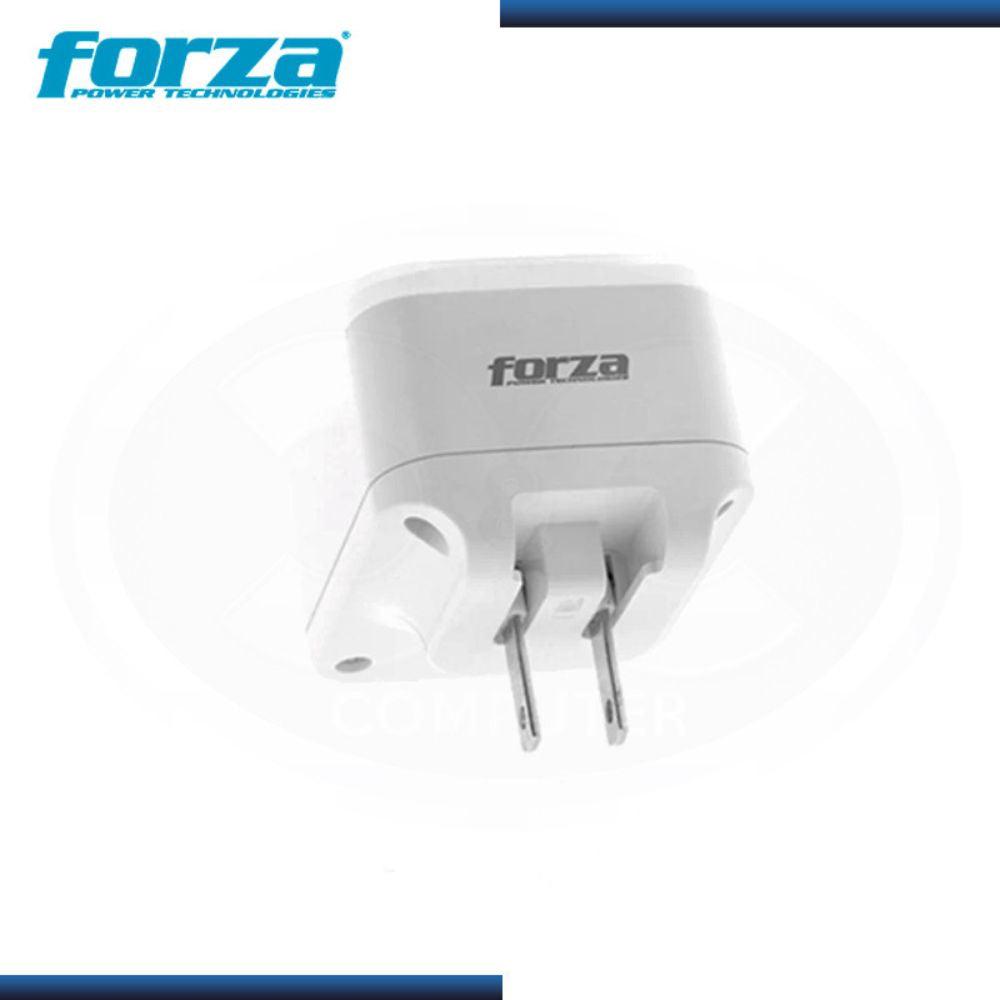 Cargador De Pared Forza 110v/220v 24w Nema 5-15p 4 Puertos Usb Color Blanco - Colmenero Shop