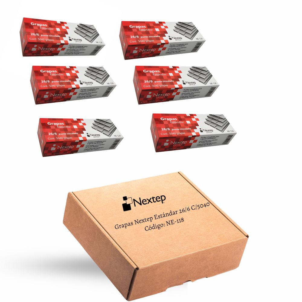Grapas Nextep Estándar 26/6 C/5040