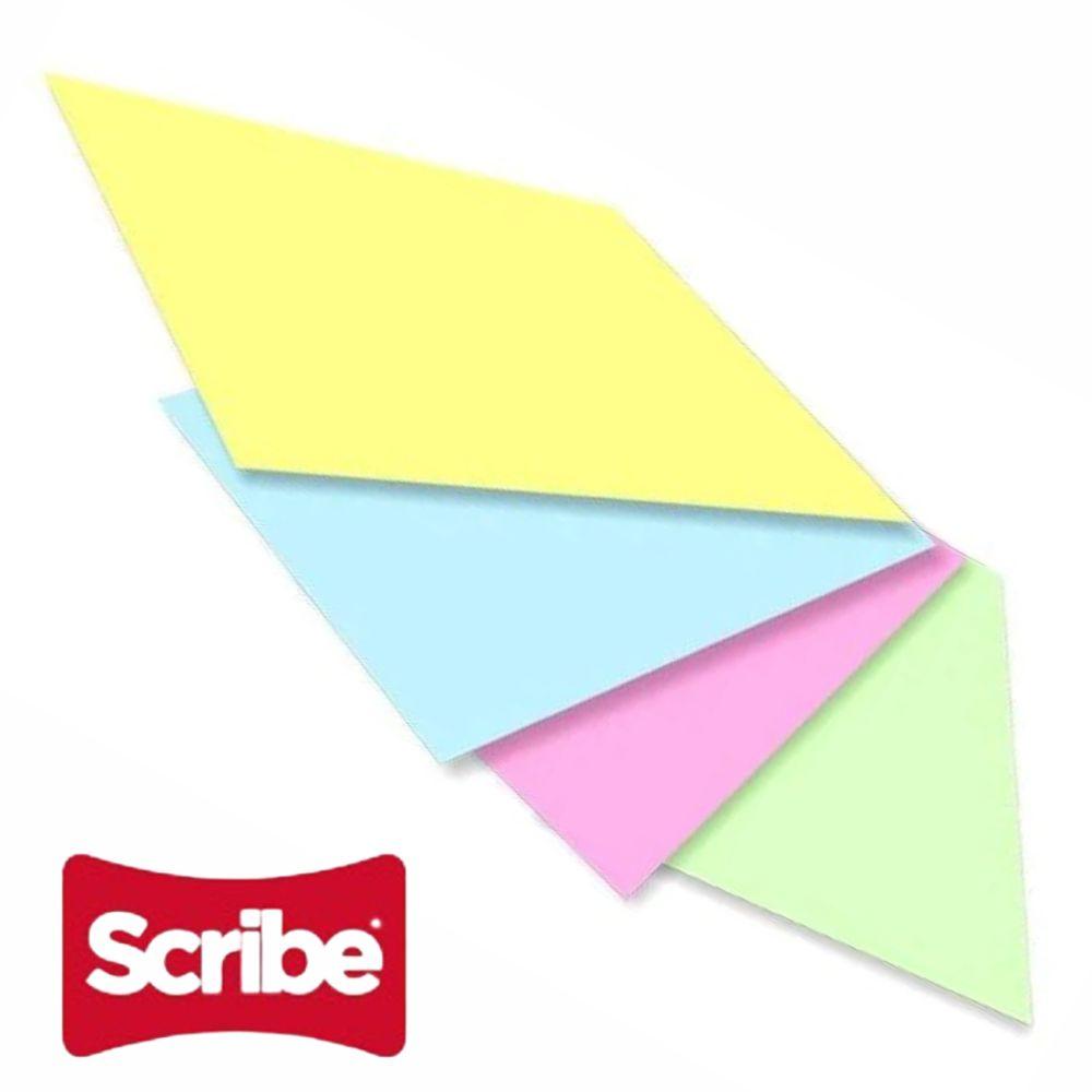 Paq. Hojas Scribe Pastel C/ 100 Hojas Mix . - Colmenero Shop