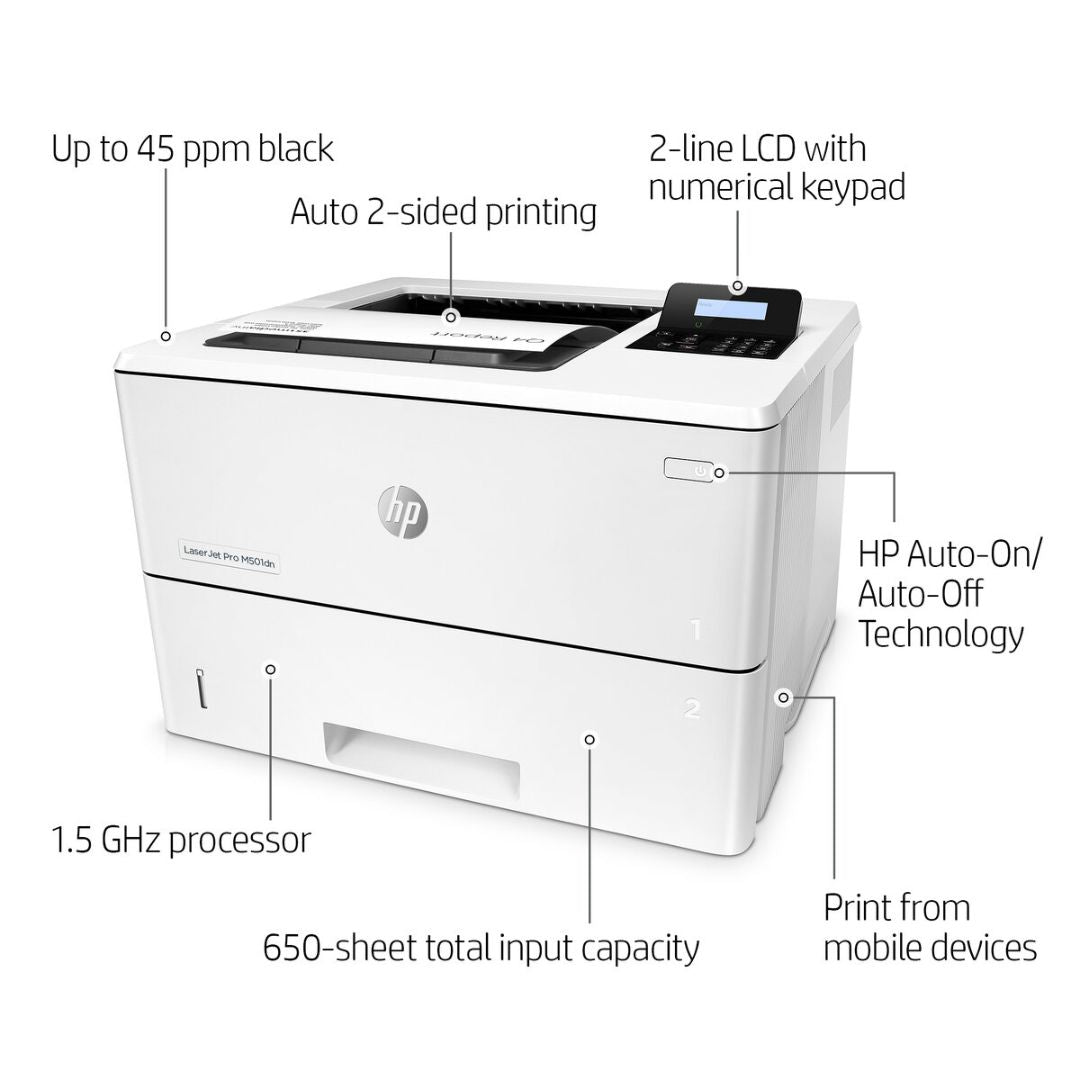 Impresora Láser HP LaserJet Pro M501DN Monocromática