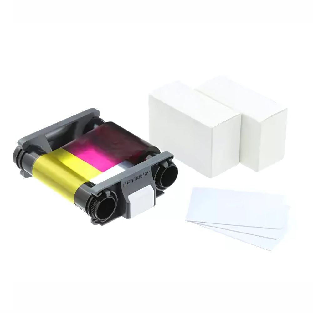 Kit Badgy 100/200 | Cinta YMCKO + 100 Tarjetas PVC | BGP0001C
