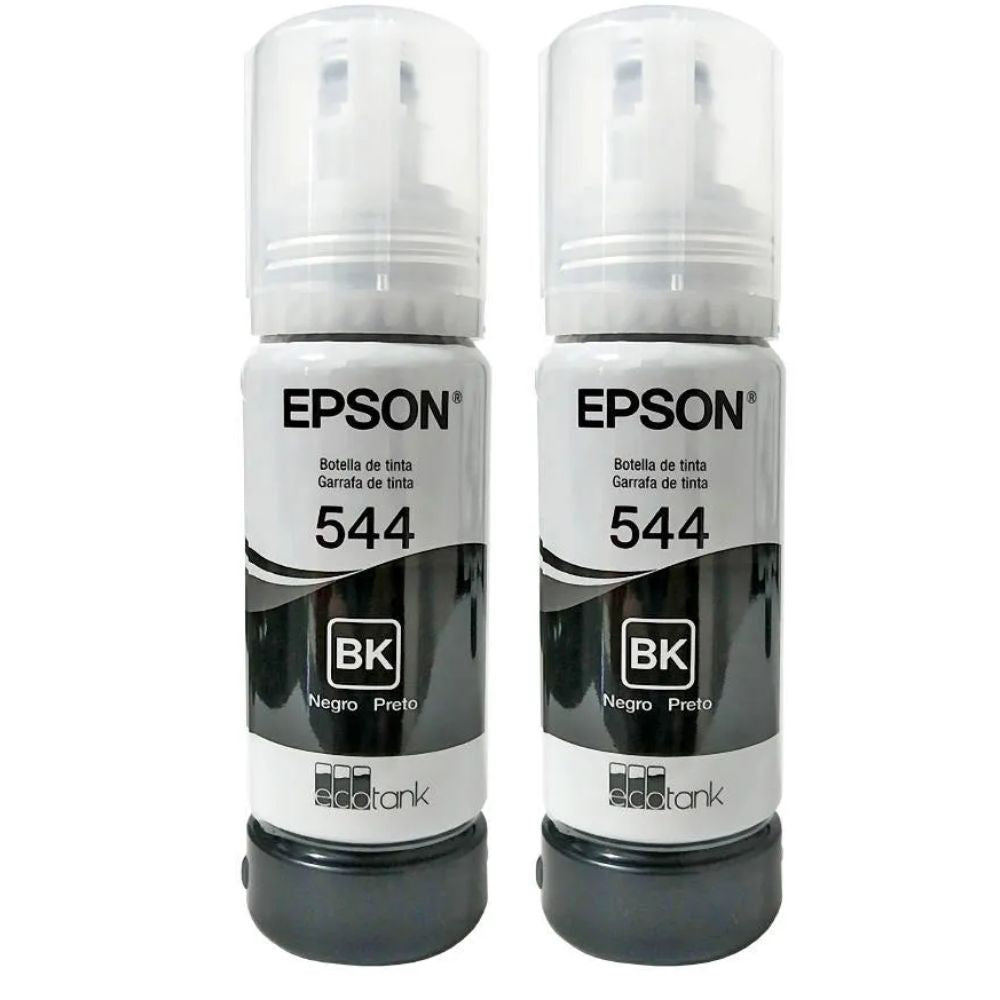 Tintas Epson T544 Negro Originales | L3110 L3250 | Doble Pack