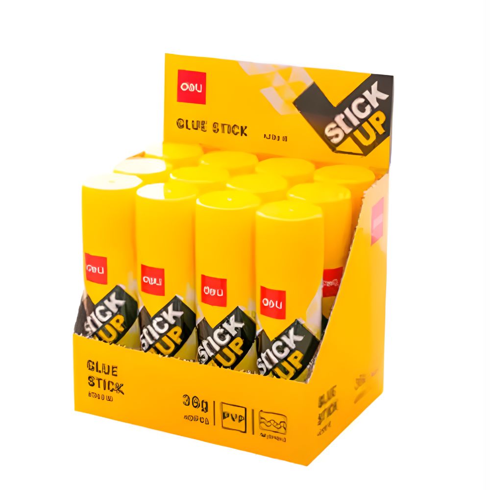 Lápiz Adhesivo Deli 36g | Caja 12 Pzas | Libre de Ácido | EA20310