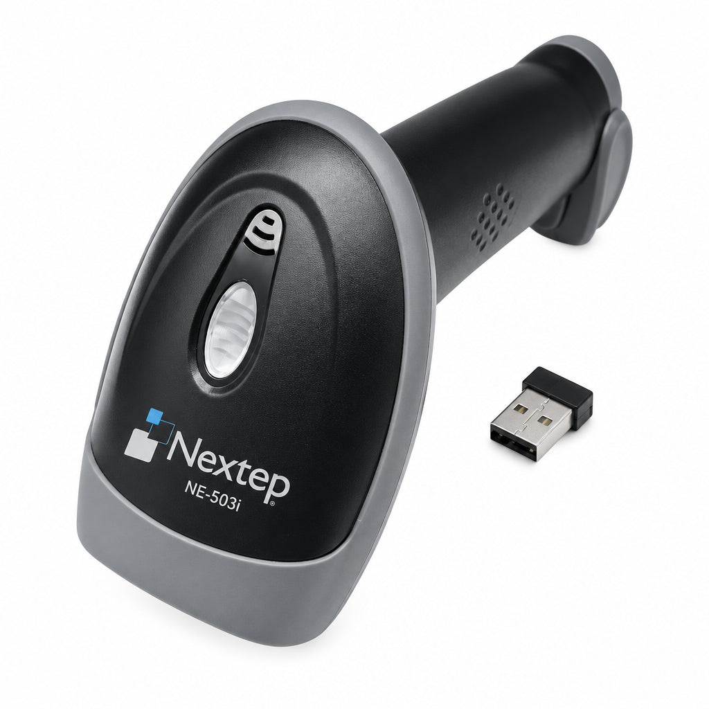 Lector de Códigos de Barras y QR Nextep | Inalámbrico, 1D/2D, USB