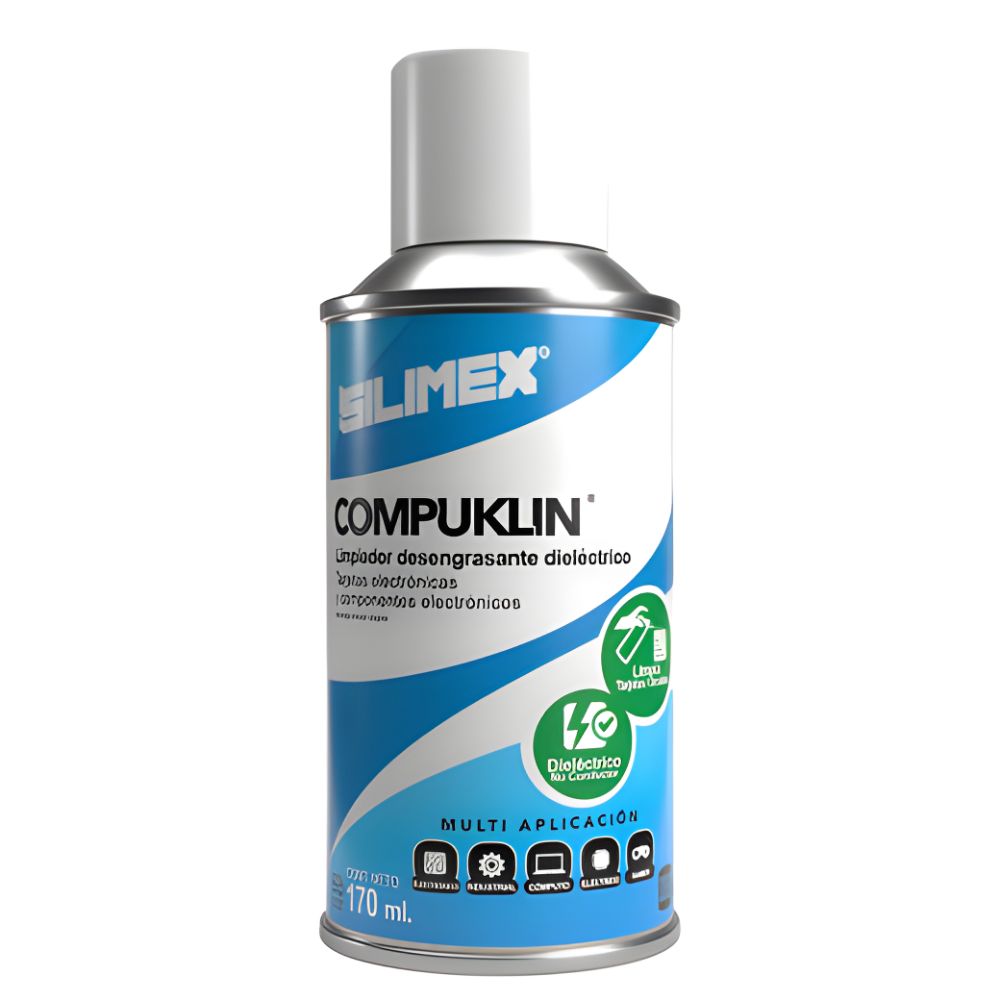 Limpiador Dieléctrico Silimex Compuklin 170ml | Desengrasante Circuitos Sin Residuos