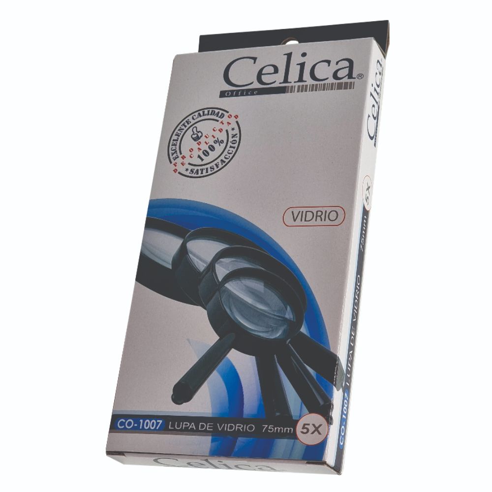 Lupa de Vidrio Celica | 75 mm, 5x Aumento, Ergonómica