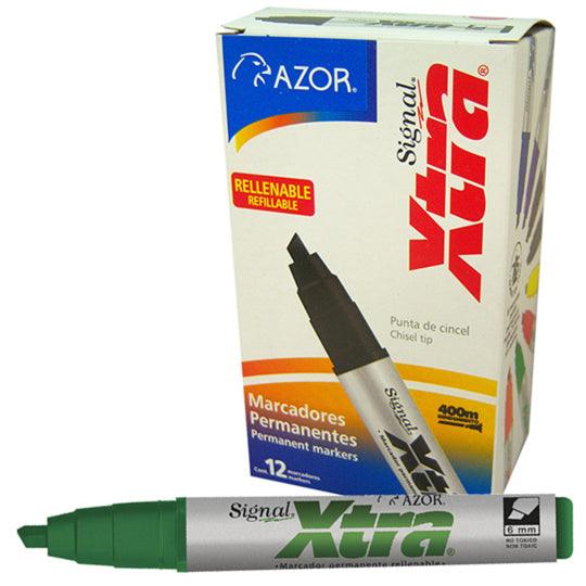 Marcador Permanente Signal Xtra Punta Cincel 6 Mm Caja Con 12 Pzas - Colmenero Shop