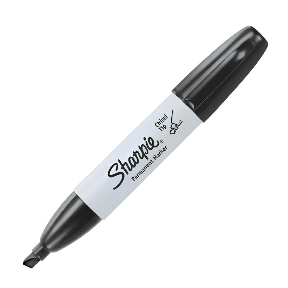 Marcador Permanente Sharpie Chisel Negro Punta Cincel 1pz