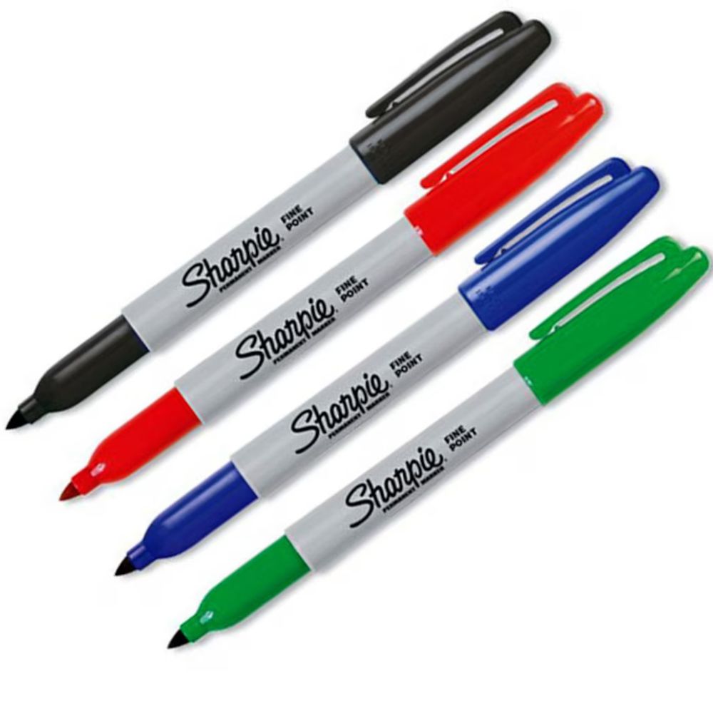 Pica Ink Set, Rotuladores Permanentes, 3 Bolígrafos, Negro, Azul, Rojo ( Paquete De 3