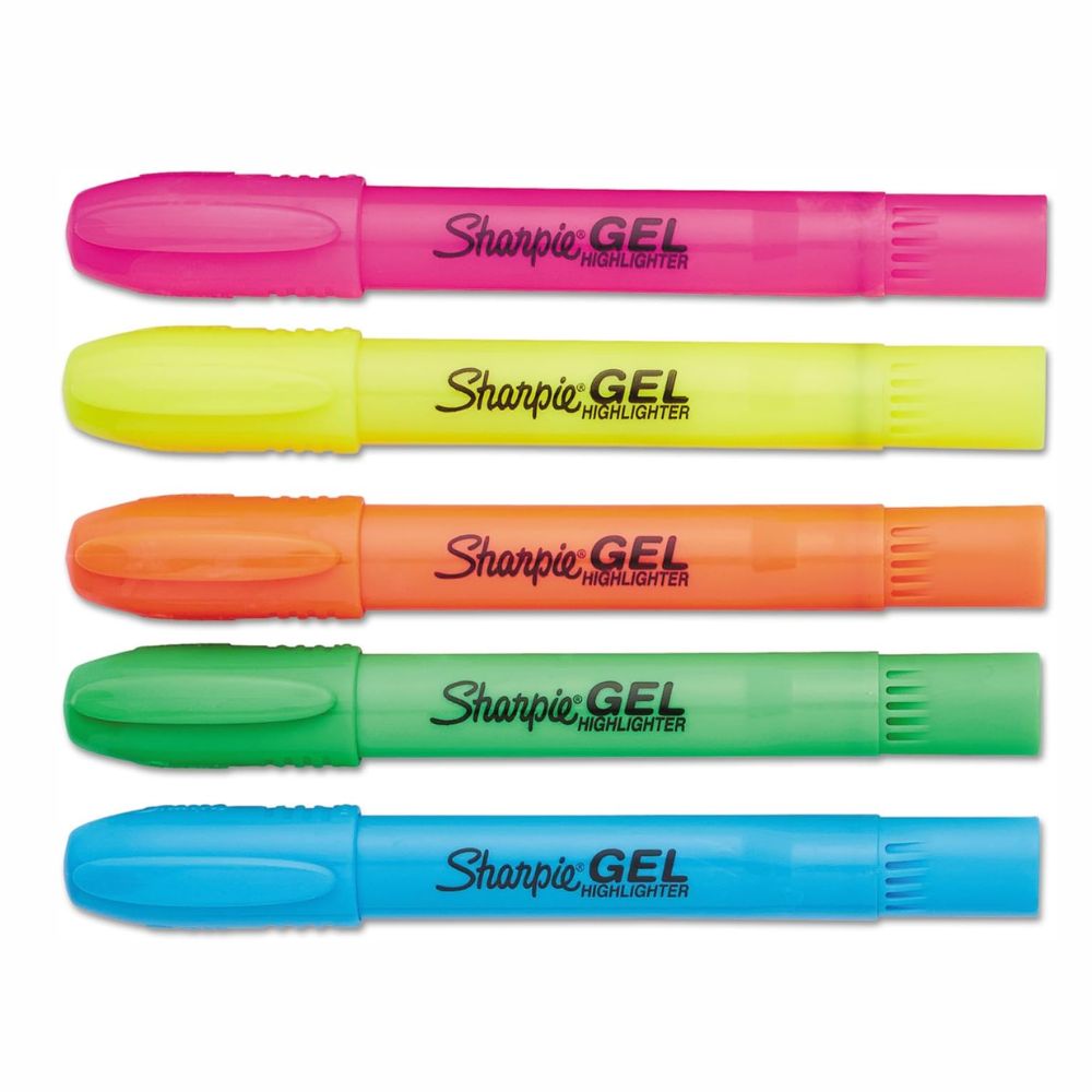Resaltador Sharpie Gel | 5 Piezas 1803277 Colores Surtidos