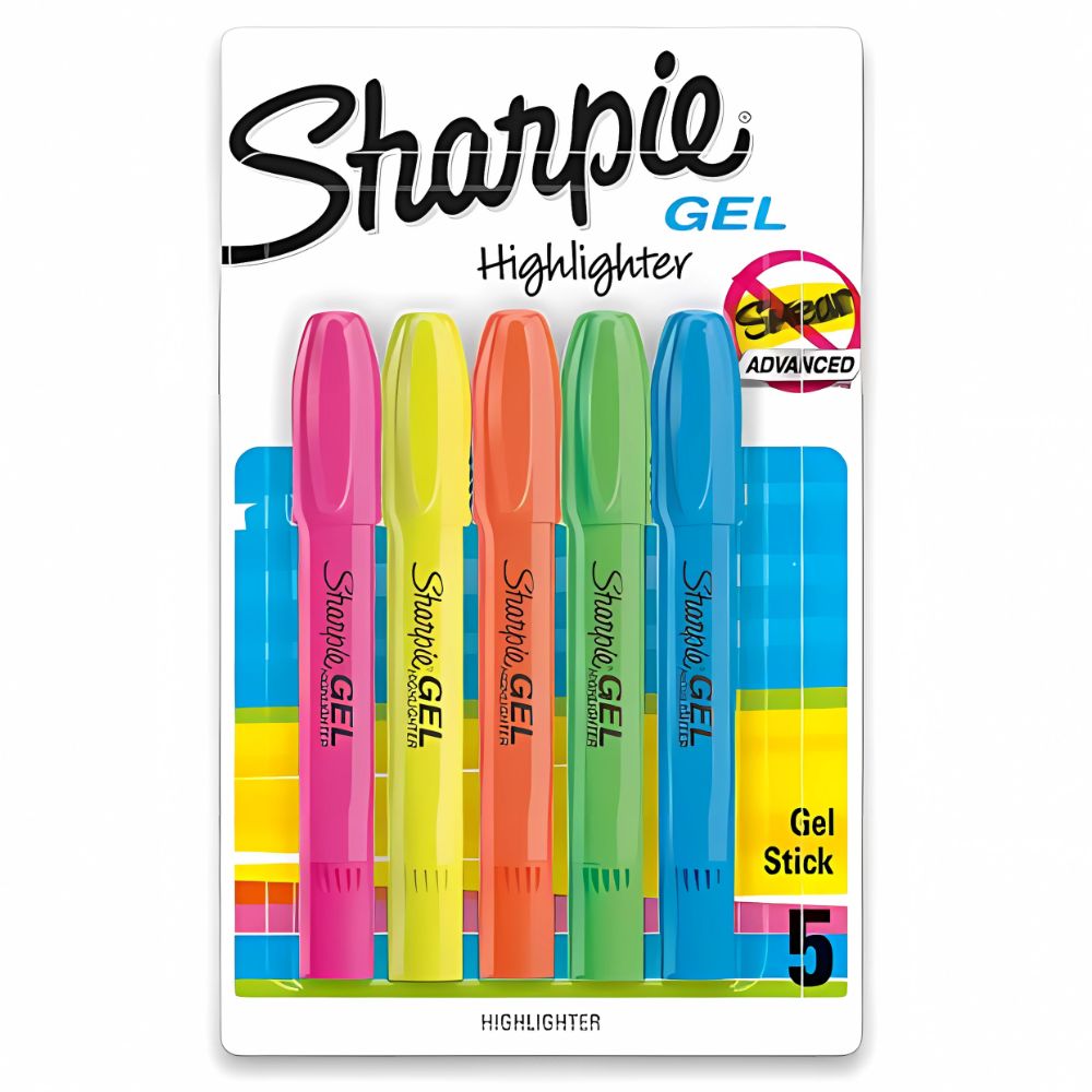 Resaltador Sharpie Gel | 5 Piezas 1803277 Colores Surtidos