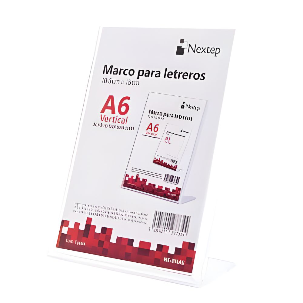 Marco para Letreros Nextep Acrílico | Vertical | A4 A5 A6