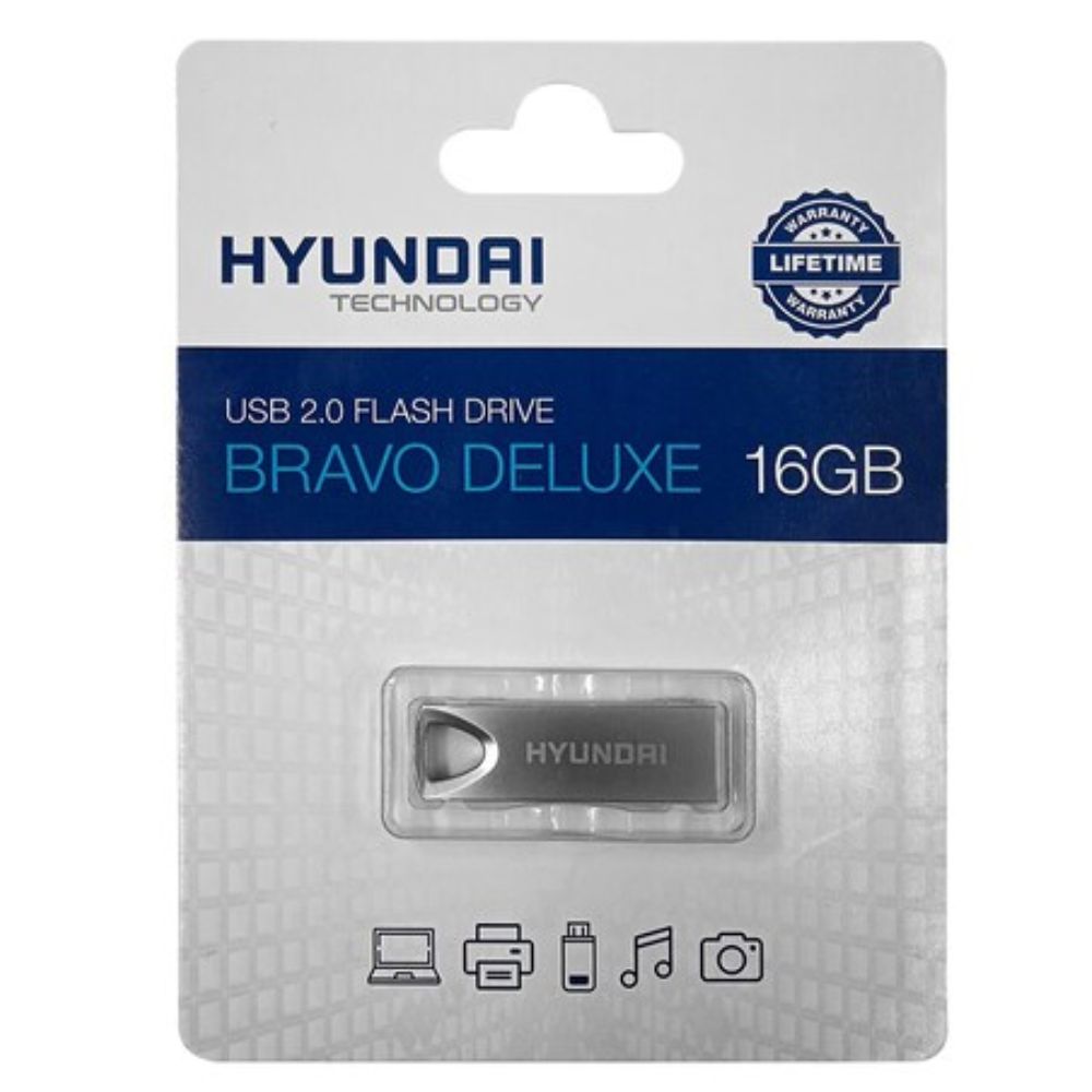 Memoria Hundai 16gb usb 2.0 Plata
