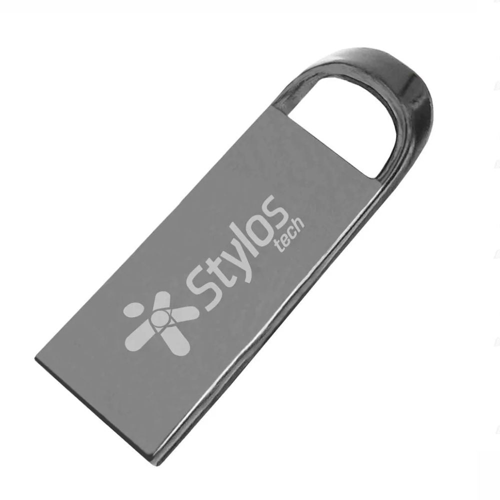 Memoria USB Stylos  | [Capacidad] GB | Ultra Compacta, Plata
