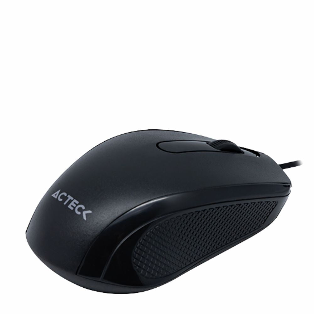 Mouse Acteck Alámbrico Negro AC-928830 | Sensor Óptico USB