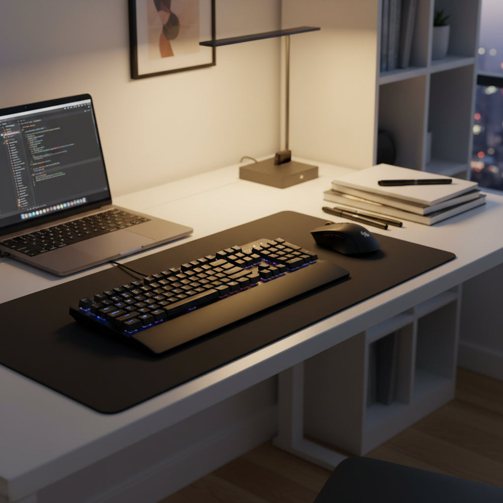 Mousepad Gamer XL Brobotix 6007105 | Tapete Negro 90x40 cm