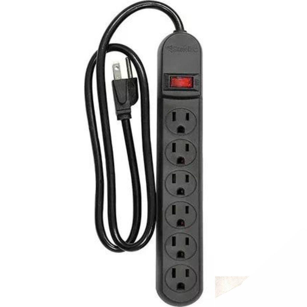 Supresor De Picos Santul De 110 J 6 Contactos Color Negro 1202 - Colmenero Shop