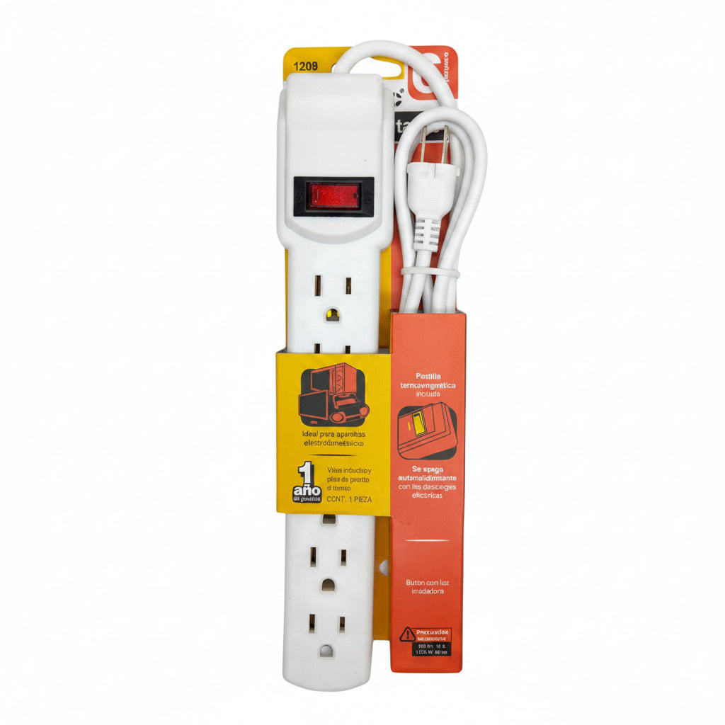 Multicontacto Supresor Santul 450J 6 Contactos 2 USB 1356 | Colmenero