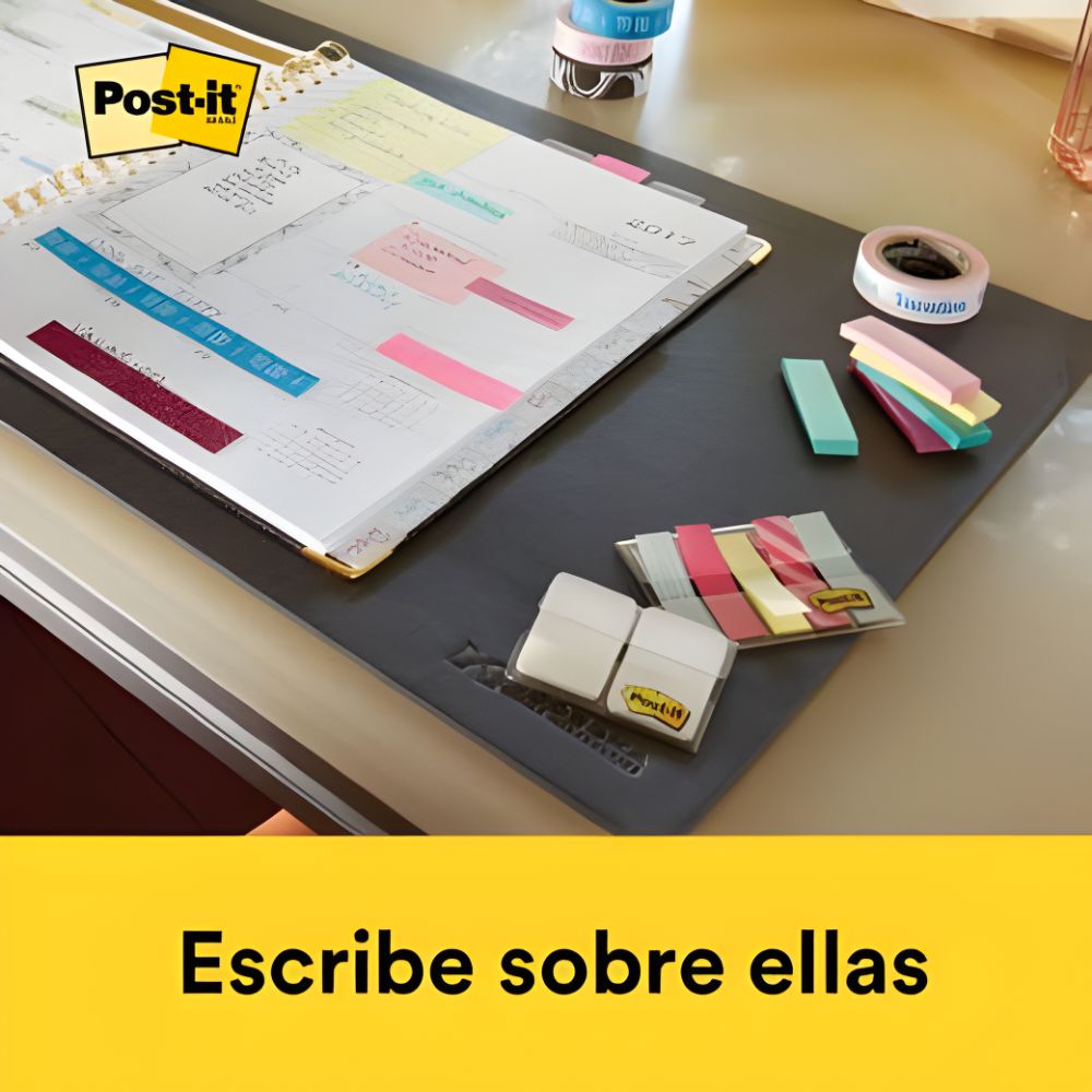 Señaladores Post-It Ultra 4 Colores | Banderitas 2.5x7.6cm | Paquete 200 Hojas