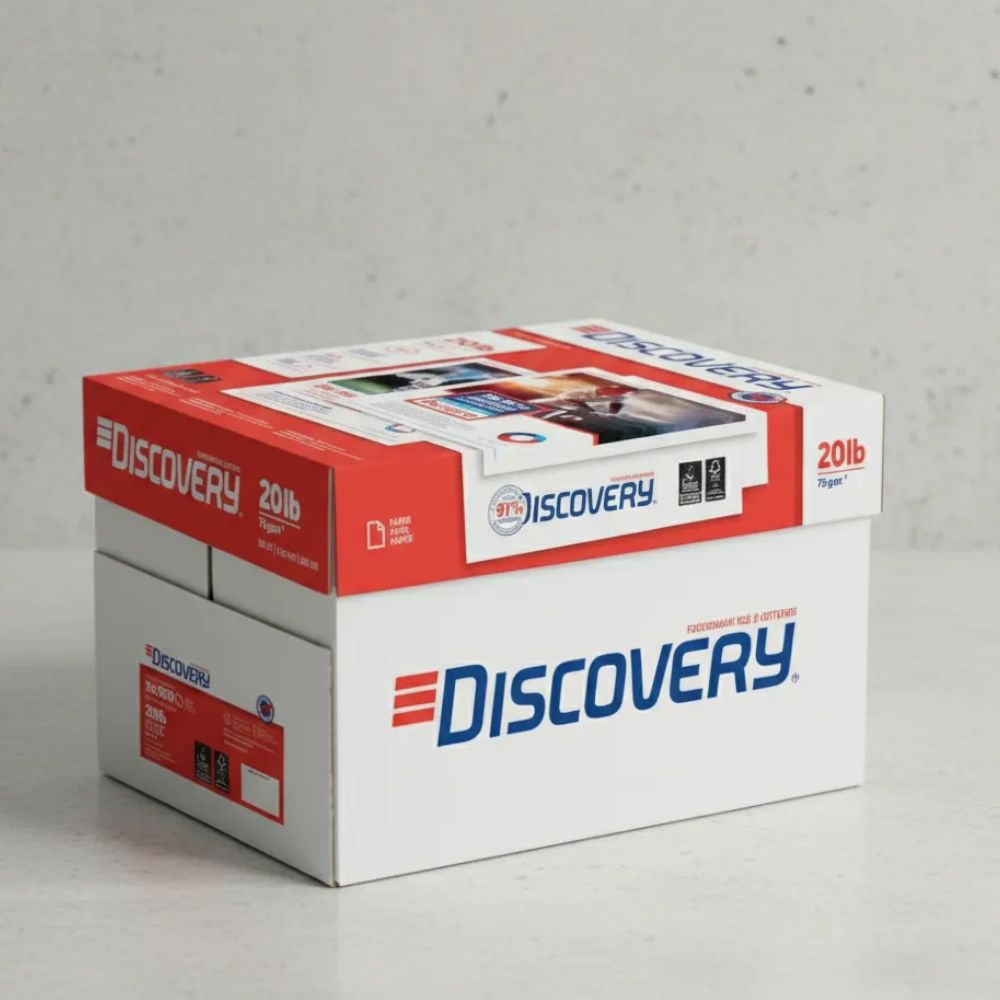 Papel Bond DISCOVERY Carta 75 gms  | 97 % Blancura | con 5000 Hojas
