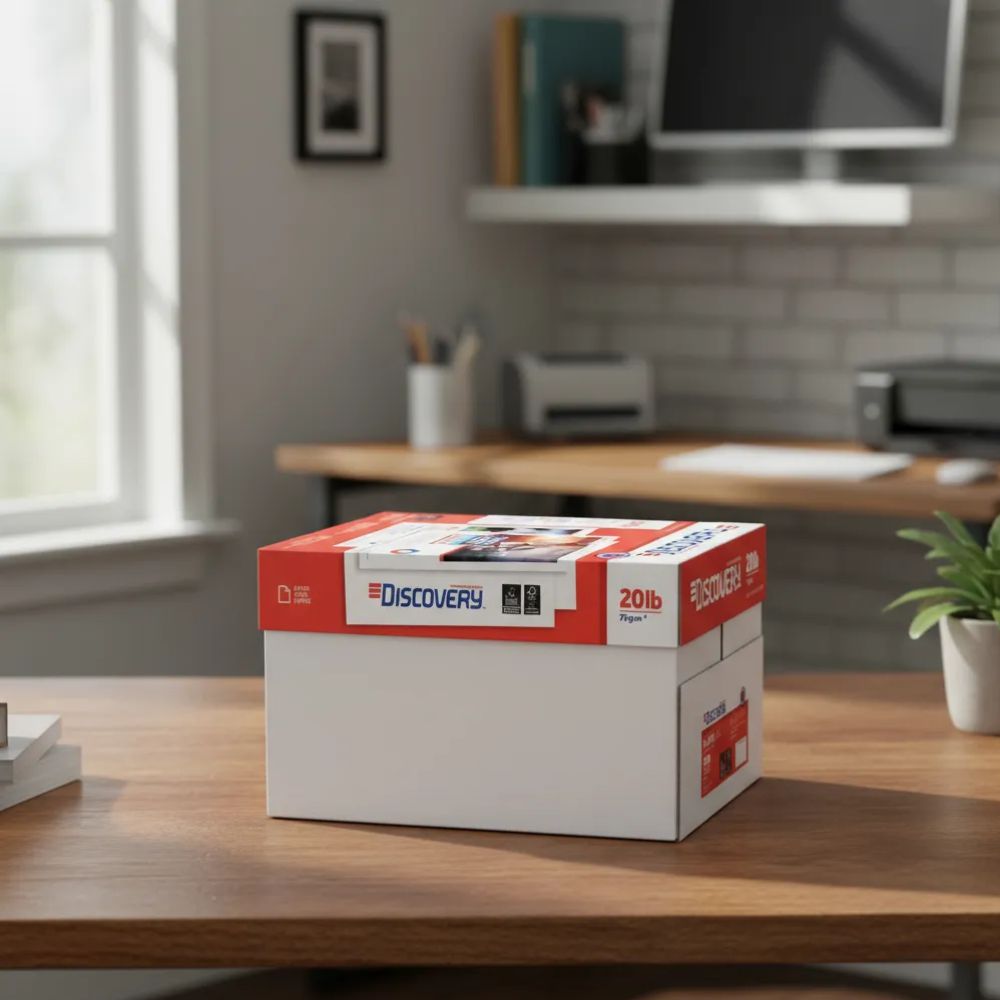 Papel Bond DISCOVERY Carta 75 gms  | 97 % Blancura | con 5000 Hojas