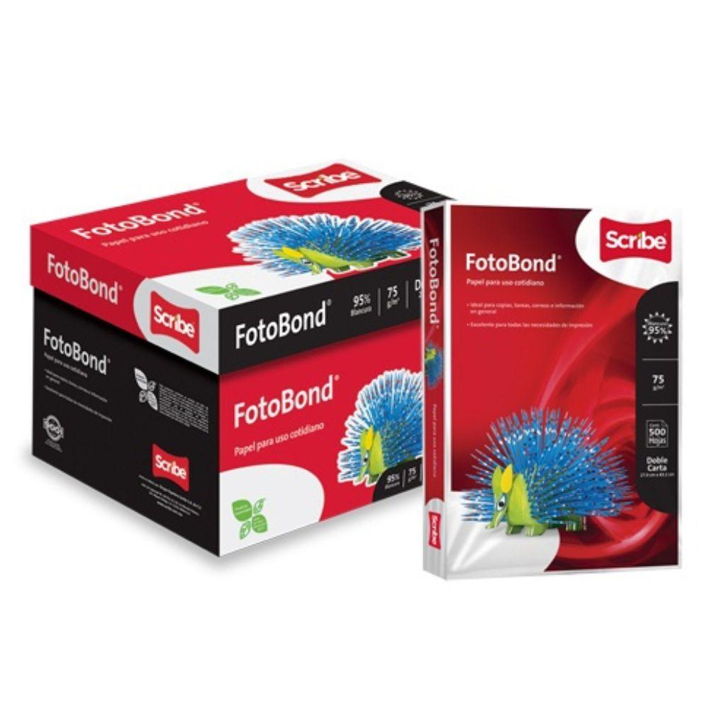 Papel Scribe Fotobond Doble Carta 75g Blanco 95% - Tabloide