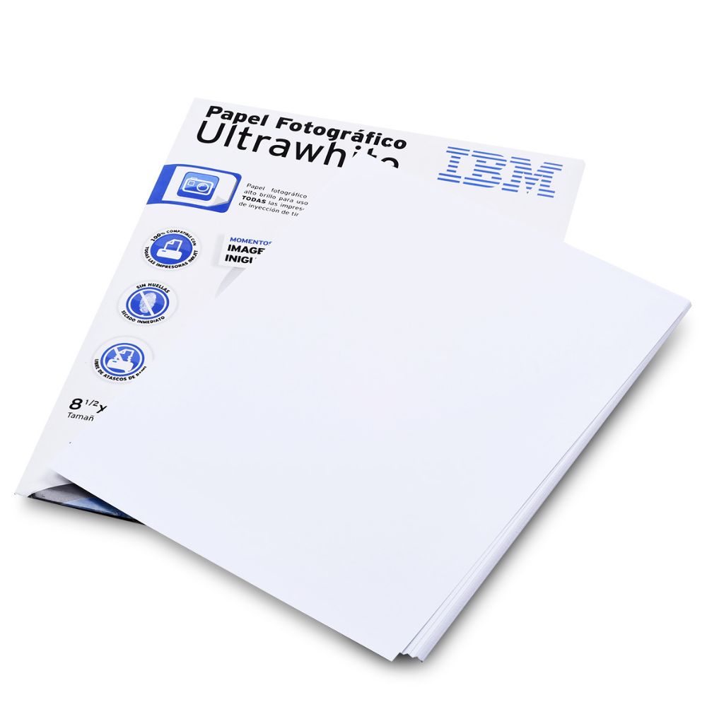 Papel Fotográfico IBM UltraWhite | Carta, 200 g/m²