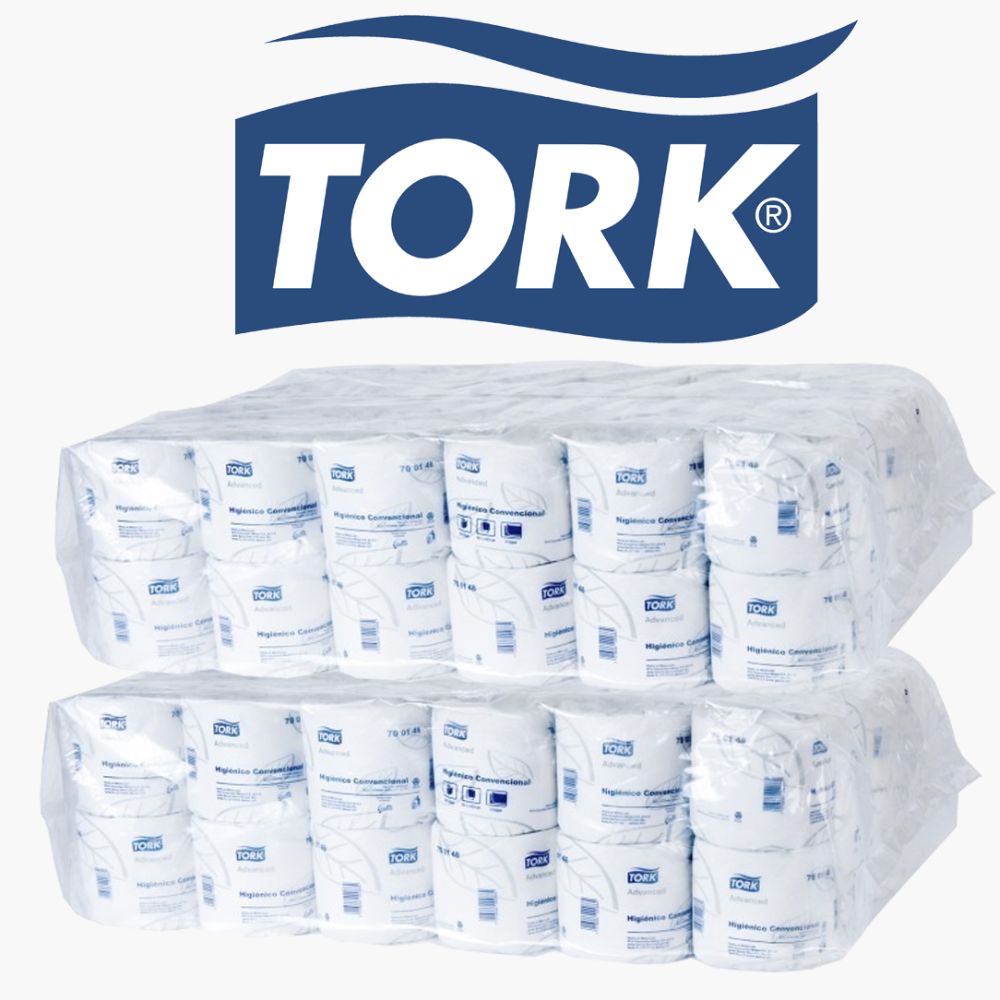 Papel Higiénico Tork Advanced - Caja x48 Rollos (500 Hojas Dobles) 700148