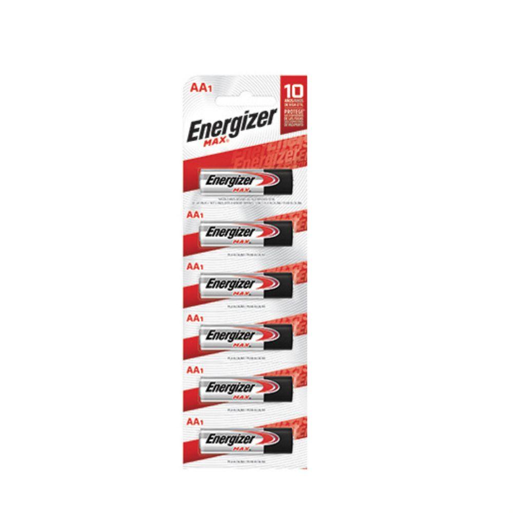 Pilas Alcalinas Energizer Max AA | Blíster 6 Piezas | 1.5V