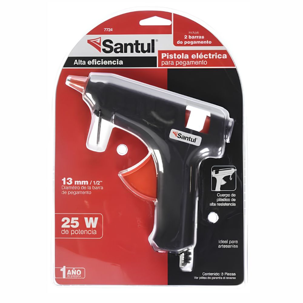 Pistola de Silicon Santul 25W | Roja, Manualidades y Reparaciones 7724