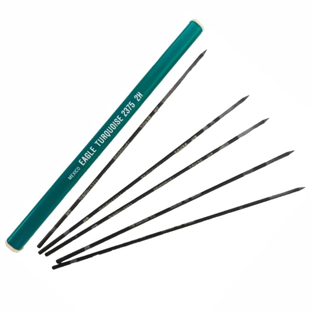 Puntilla Profesional Turquoise 2mm HB | Minas de Grafito | Paquete con 5