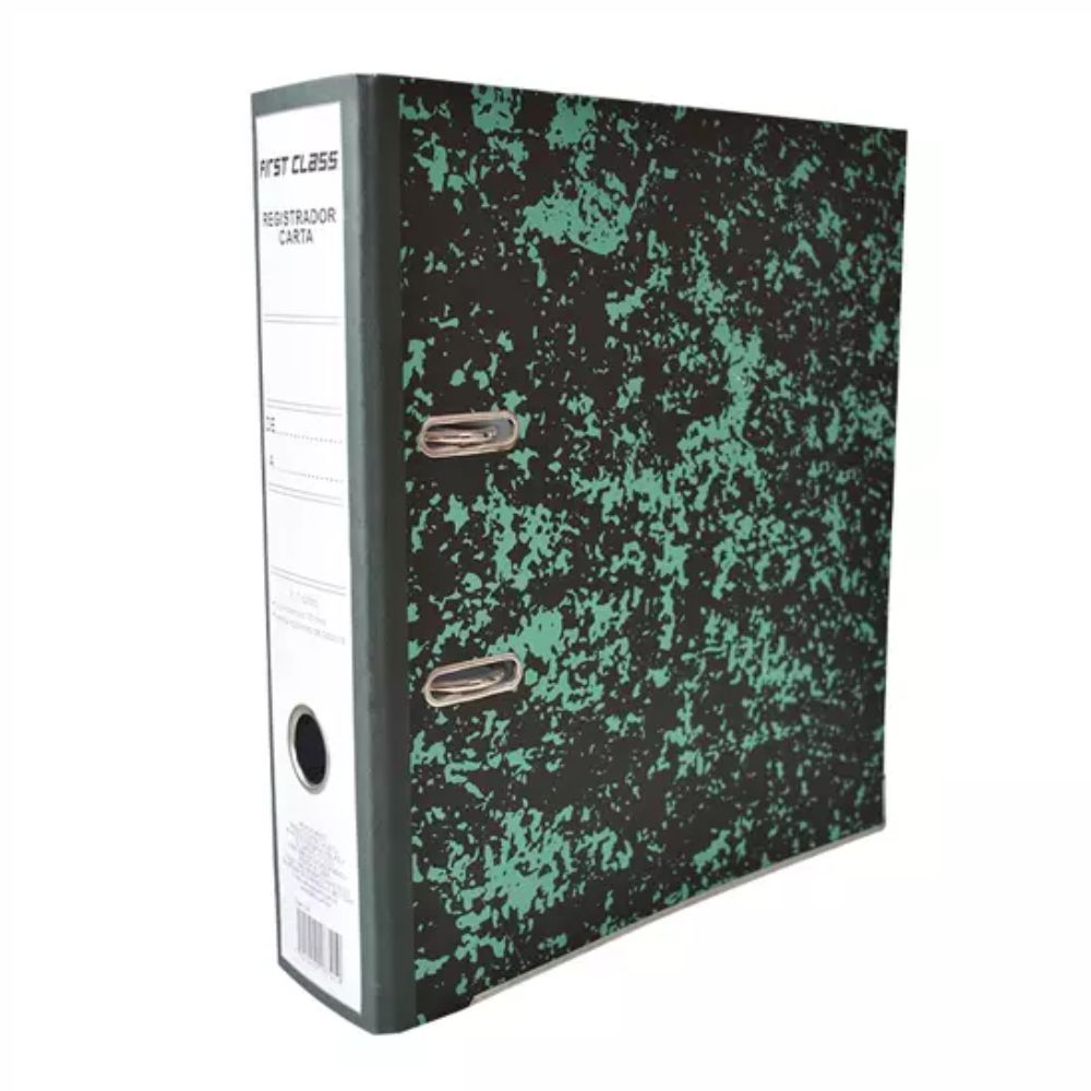 Registrador Dietrix 7741 Carta Verde Marmoleado Palanca 3 Pulgadas