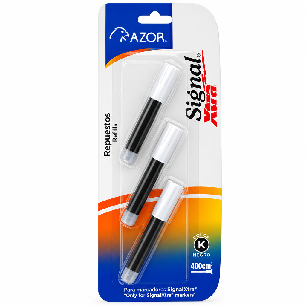 Repuesto Xtra signal negro 41131 3 pz 