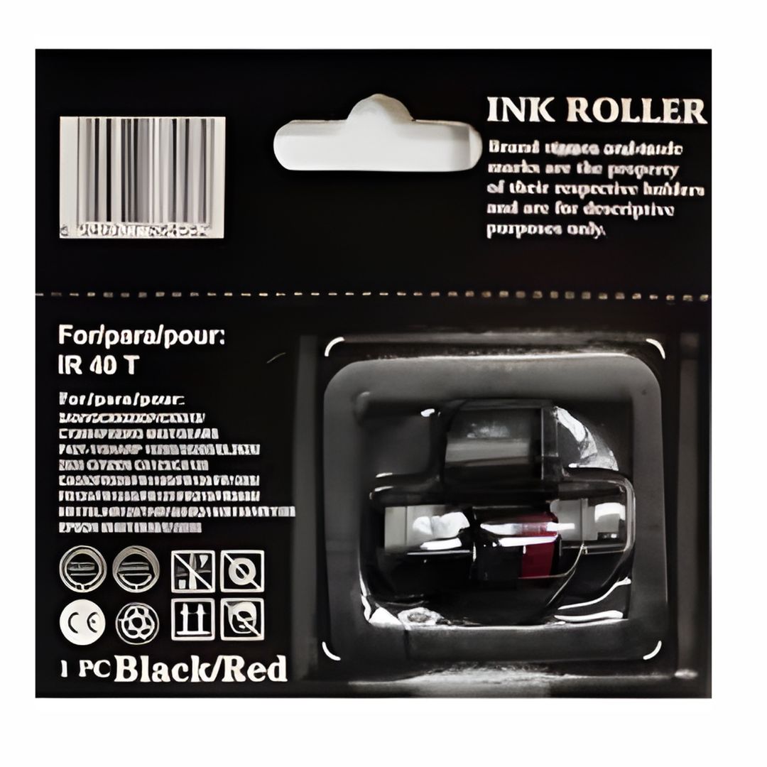 Rodillo Entintador Casio IR-40T Negro/Rojo