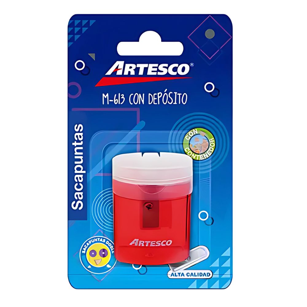 Sacapuntas Artesco AR17367005 | Manual, con Depósito y Tapa

