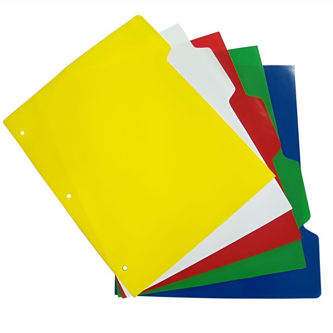 Separadores Plásticos de Colores 5 divisiones Wilson