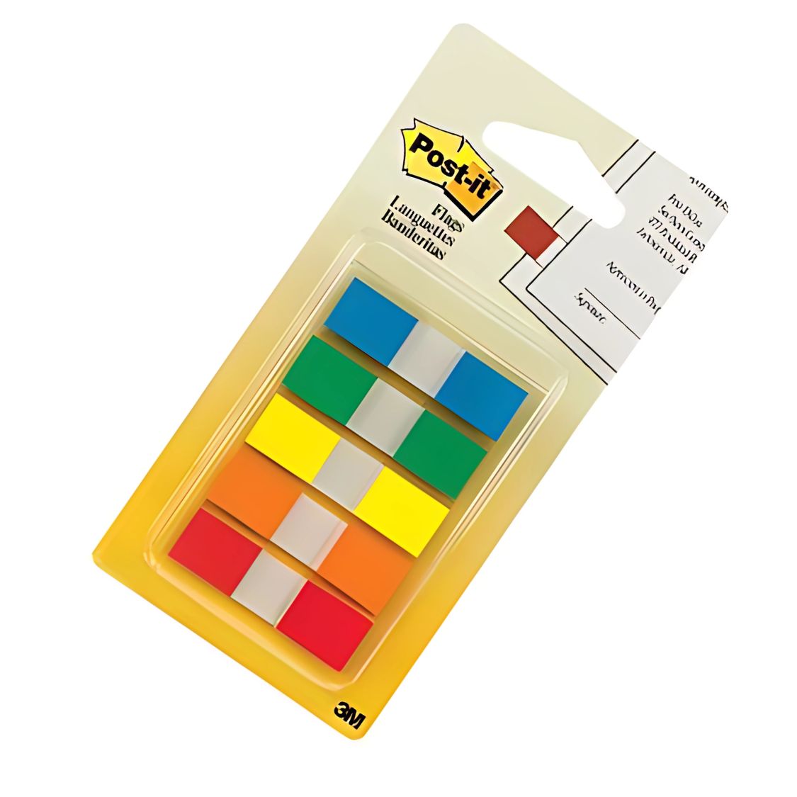 Post-it 683-5CF | Banderitas Adhesivas Primarios 5 Blocks con Despachador